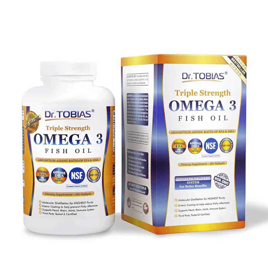 Dr. Tobias Omega 3 Fish Oil: Nuôi dưỡng não bộ và thị lực - Top 5 Thực phẩm chức năng Mỹ được đánh giá cao Dr. Tobias Omega 3 Fish Oil: Nuôi dưỡng não bộ và thị lực