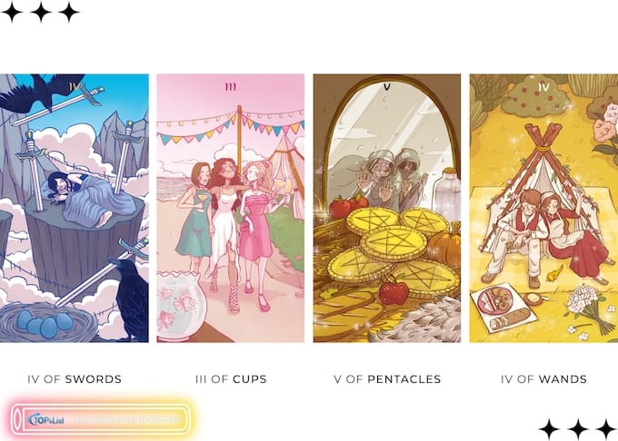 Các Lá Bài Chính Trong Bộ Land of Stories Tarot - Land of Stories Tarot: Cánh Cổng Đến Thế Giới Cổ Tích Các Lá Bài Chính Trong Bộ Land of Stories Tarot