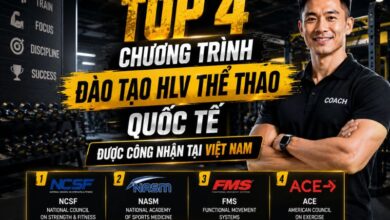 Top chương trình huấn luận viên thể thao quốc tế được công nhận tại Việt Nam - Top 4 chương trình đào tạo HLV/PT gym - fitness quốc tế được công nhận tại Việt Nam Top chương trình huấn luận viên thể thao quốc tế được công nhận tại Việt Nam